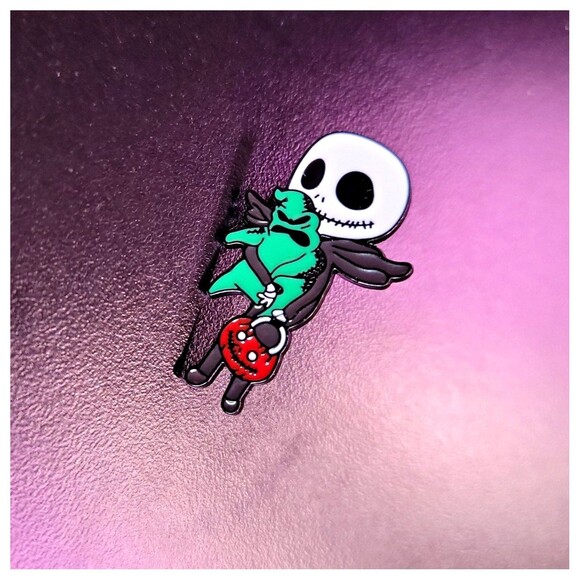 Jack Skellington oogie‎ boogie man enamel pin nightmare before christmas - Picture 1 of 2